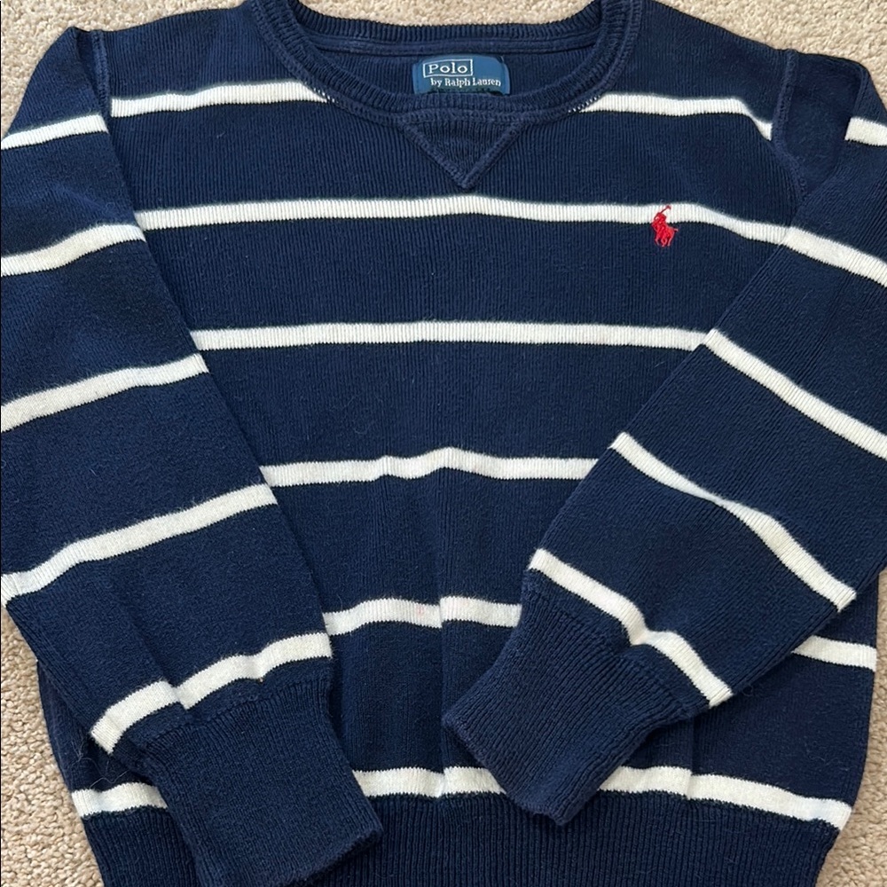 Polo by Ralph Lauren Navy and White Knit